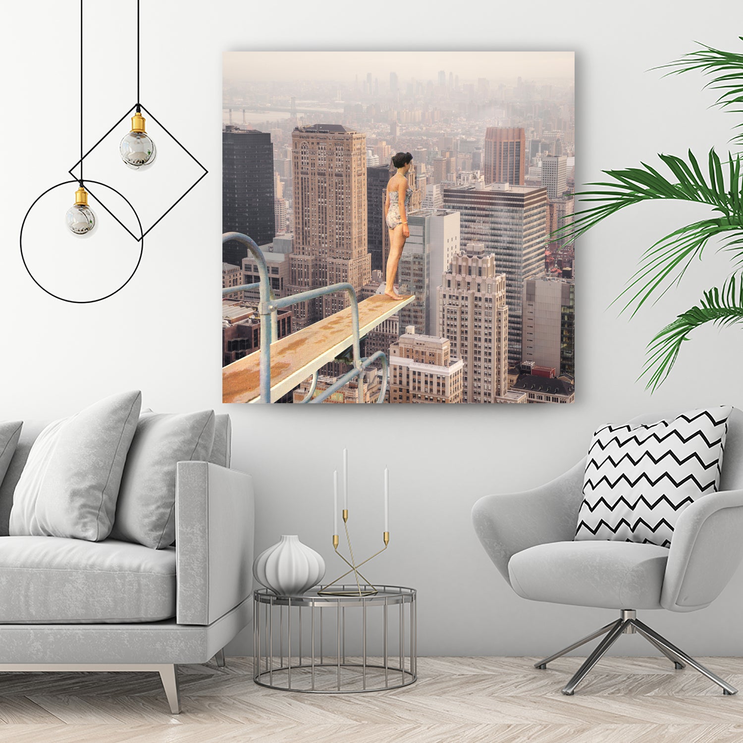 Risky Swimming by Marja van den on GIANT ART - illustration surreal