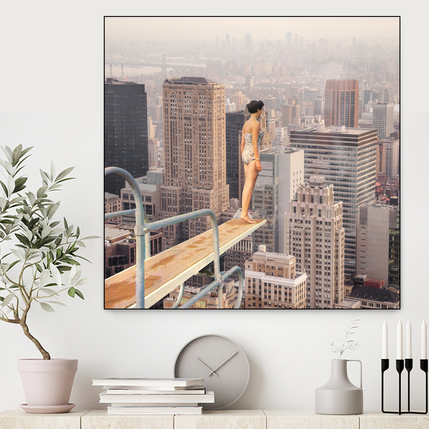 Risky Swimming by Marja van den on GIANT ART - illustration surreal