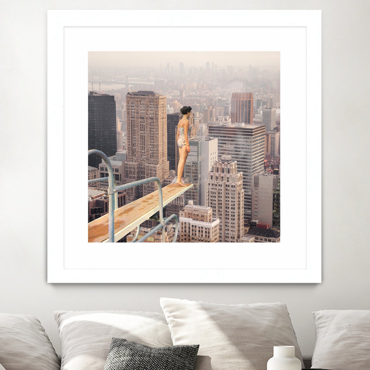 Risky Swimming by Marja van den on GIANT ART - illustration surreal