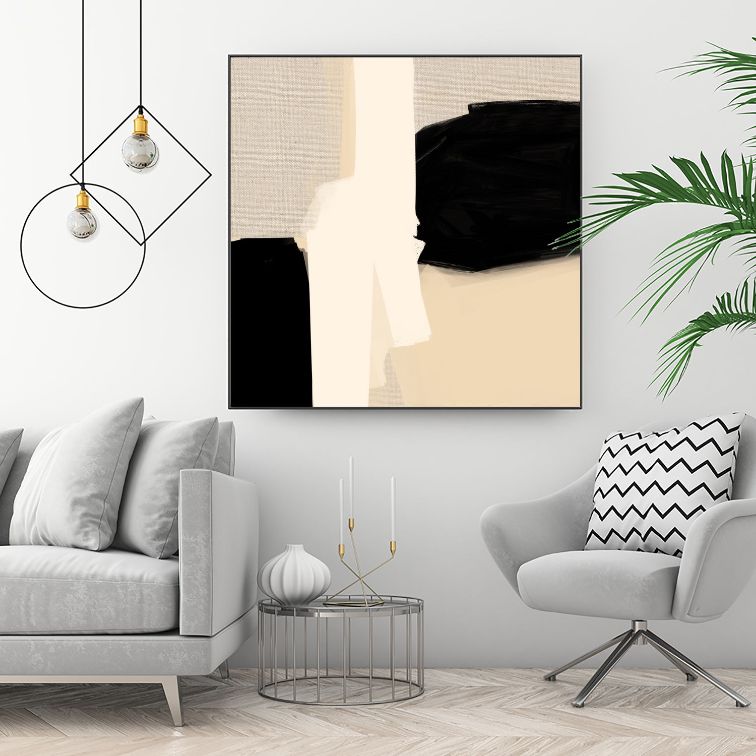 Opposites Attract 5 by Simona Gocan on GIANT ART - illustration neutral tones