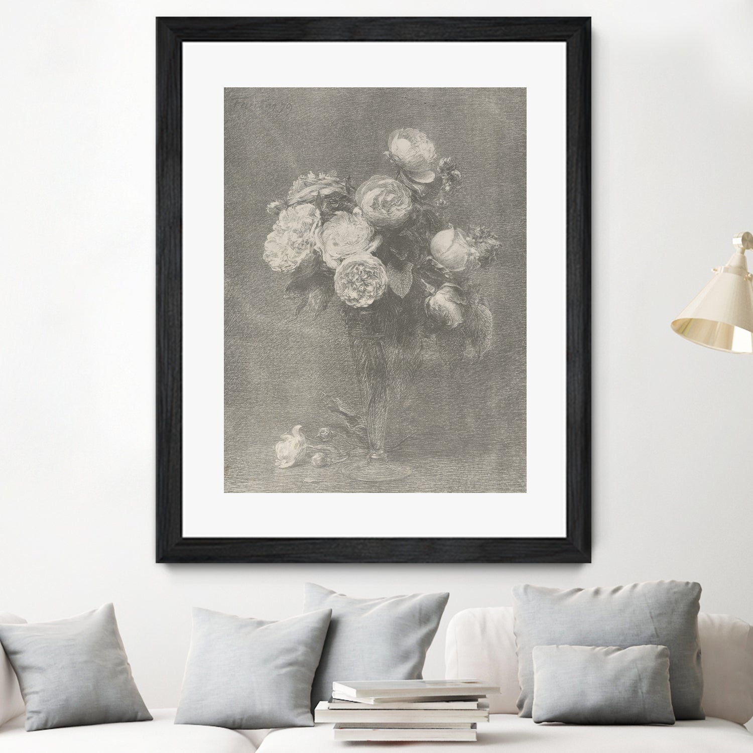 Bouquet of Roses by Henri Fantin Latour on GIANT ART - henri fantin latour