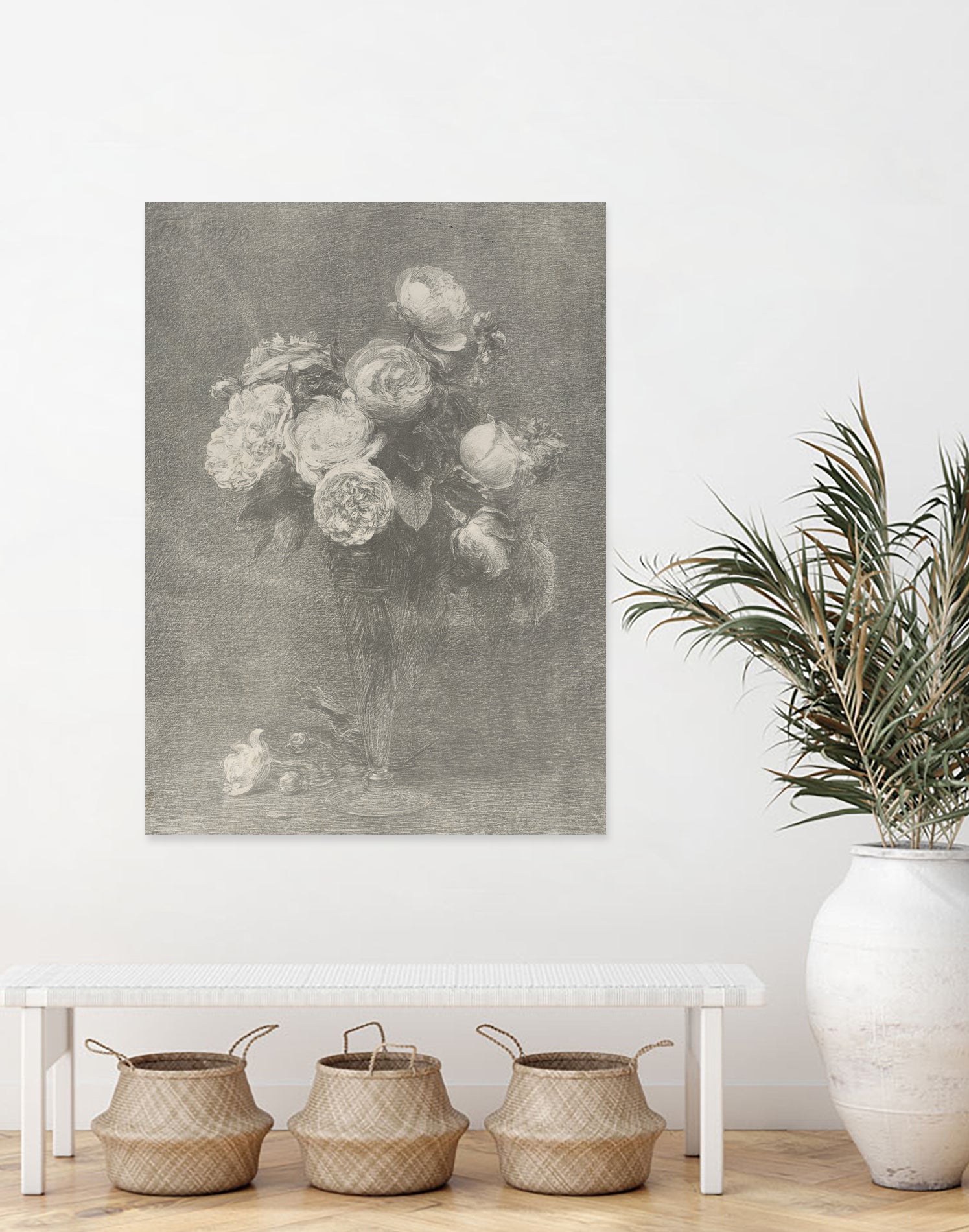 Bouquet of Roses by Henri Fantin Latour on GIANT ART - henri fantin latour