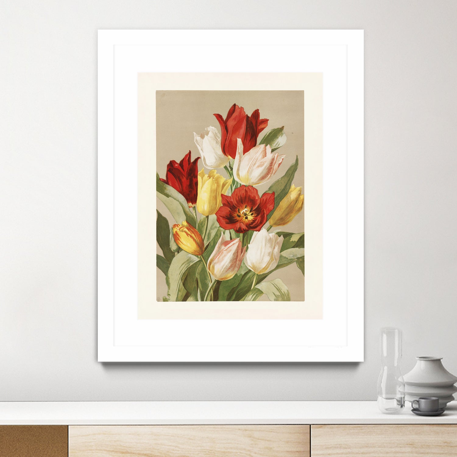 Tulips By Ellen Thayer Fisher by Pictufy on GIANT ART - illustration