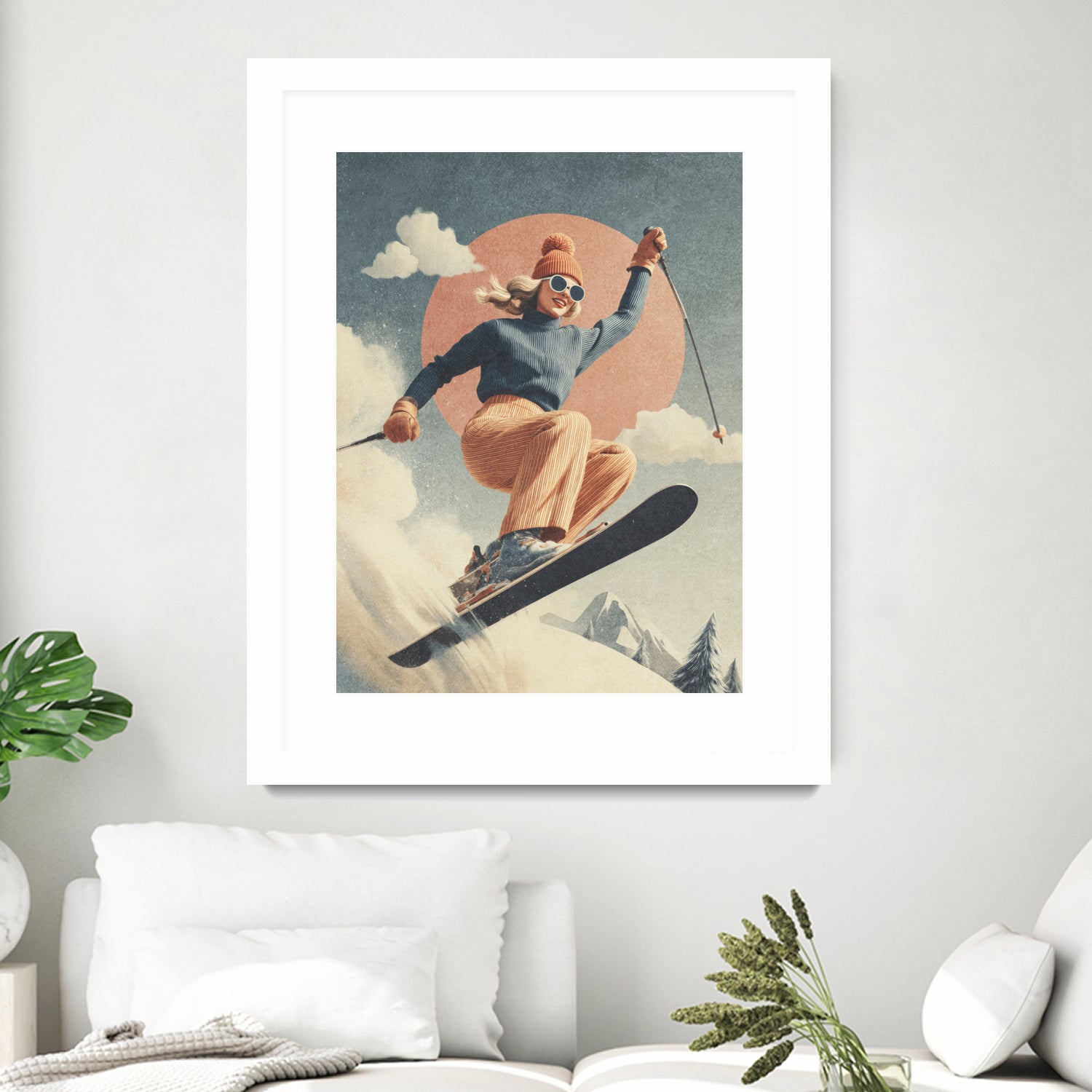 Skiing Adventure by Emel Tunaboylu on GIANT ART - skiing25