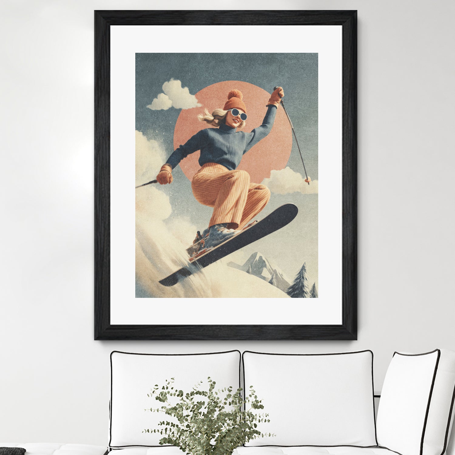Skiing Adventure by Emel Tunaboylu on GIANT ART - skiing25