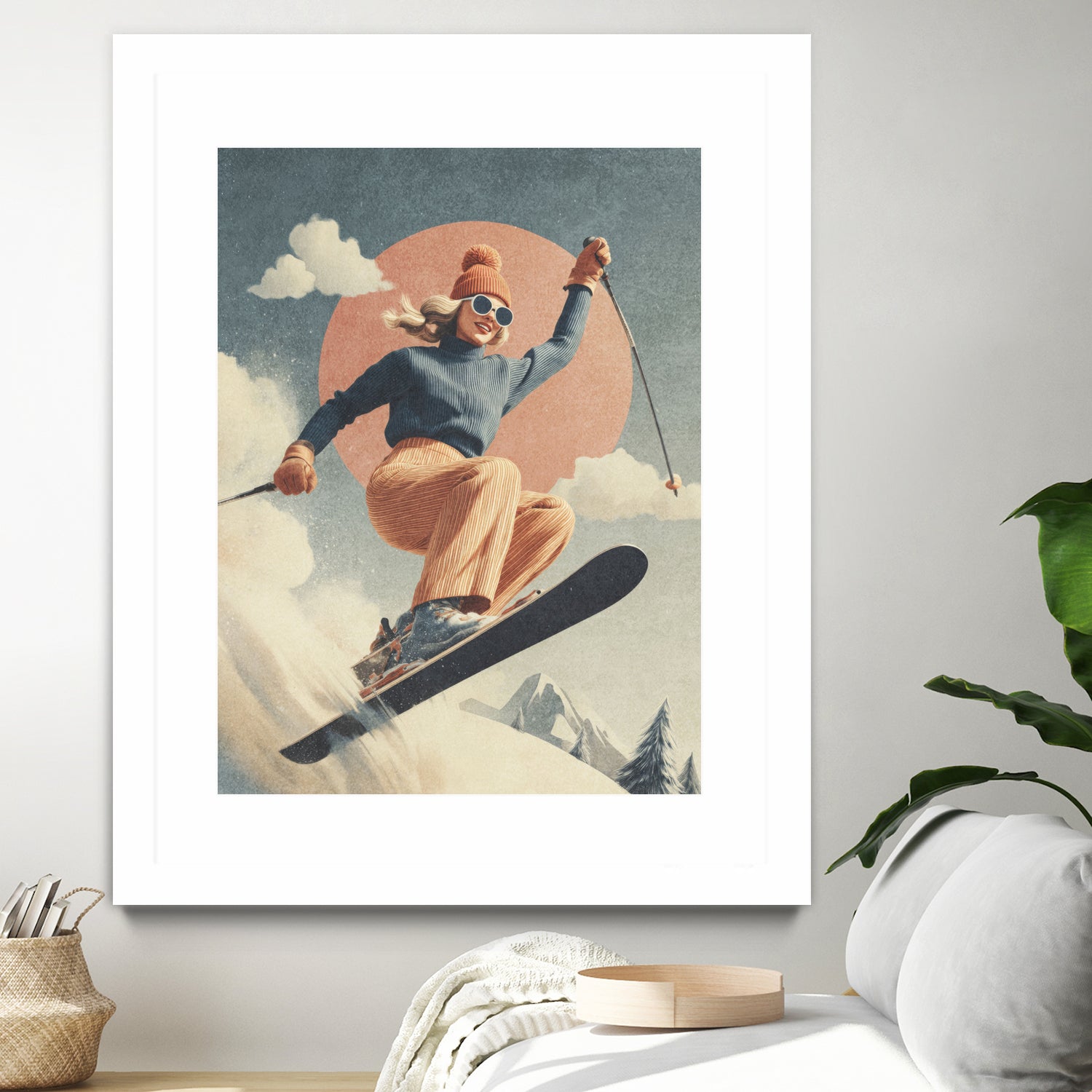 Skiing Adventure by Emel Tunaboylu on GIANT ART - skiing25