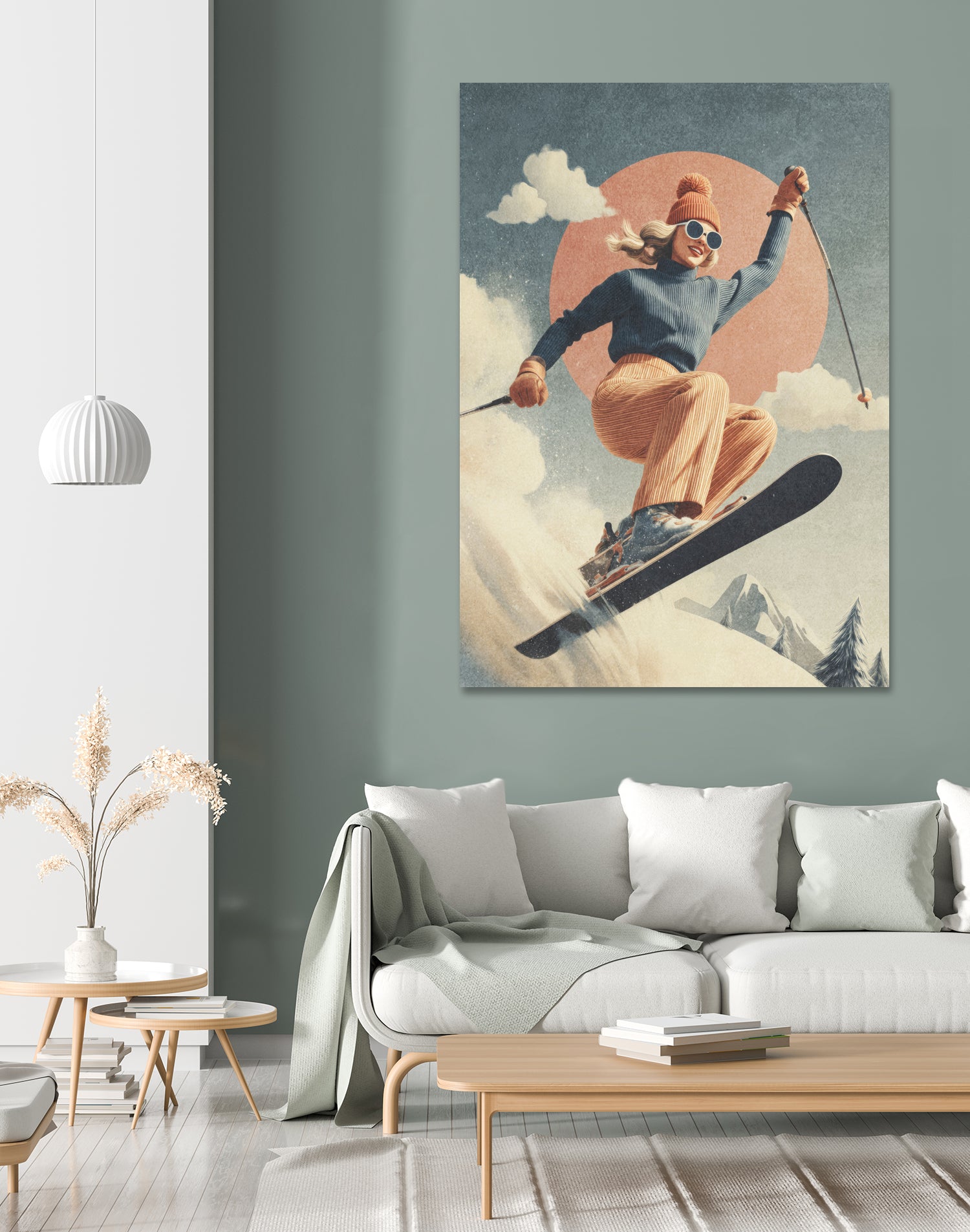 Skiing Adventure by Emel Tunaboylu on GIANT ART - skiing25