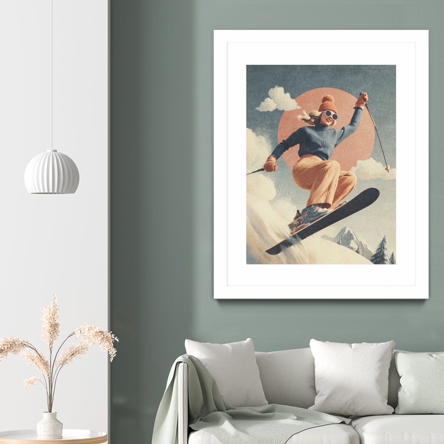 Skiing Adventure by Emel Tunaboylu on GIANT ART - skiing25