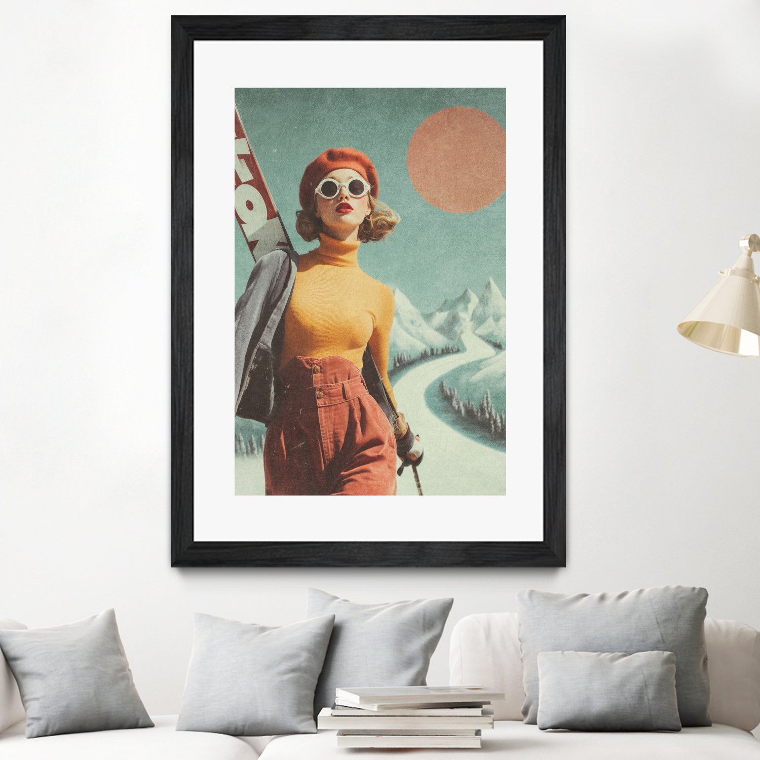 Skiing Adventure by Emel Tunaboylu on GIANT ART - skiing25