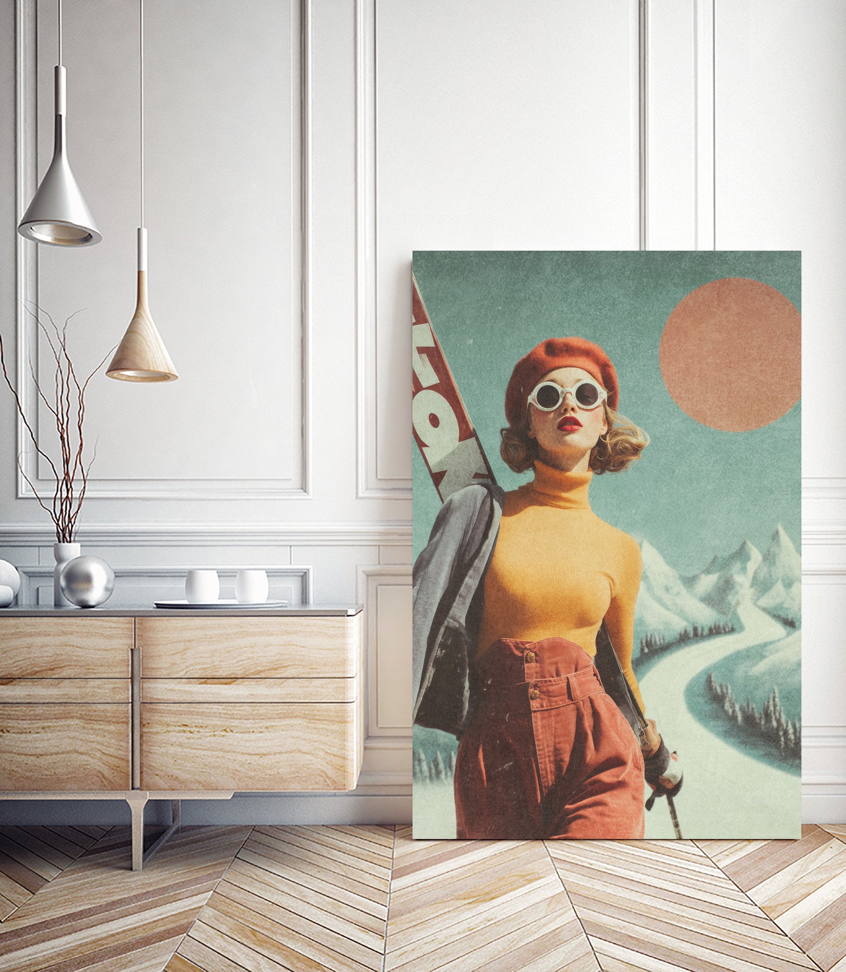 Skiing Adventure by Emel Tunaboylu on GIANT ART - skiing25