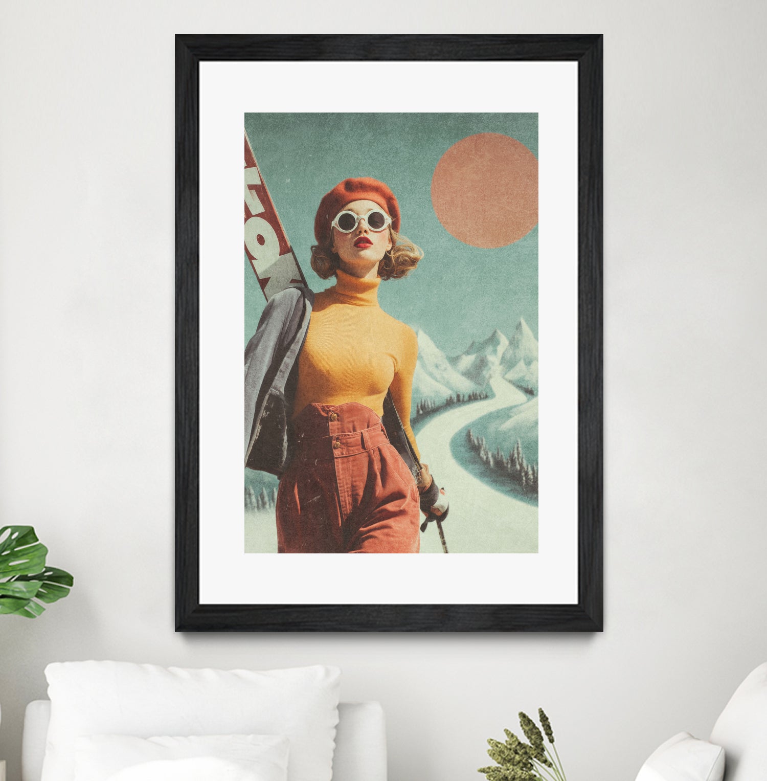 Skiing Adventure by Emel Tunaboylu on GIANT ART - skiing25