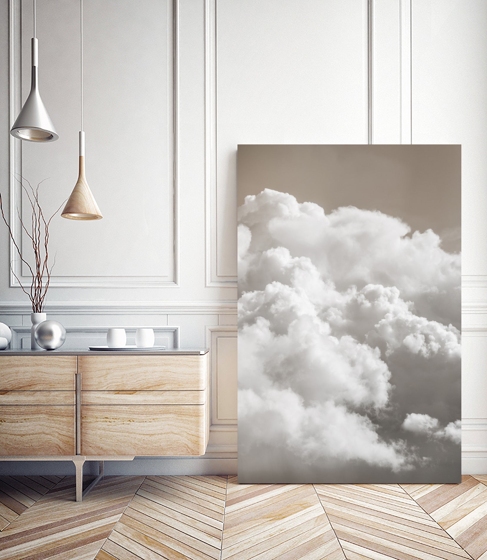 Sandy Clouds by Mareike Bohmer on GIANT ART - cloud