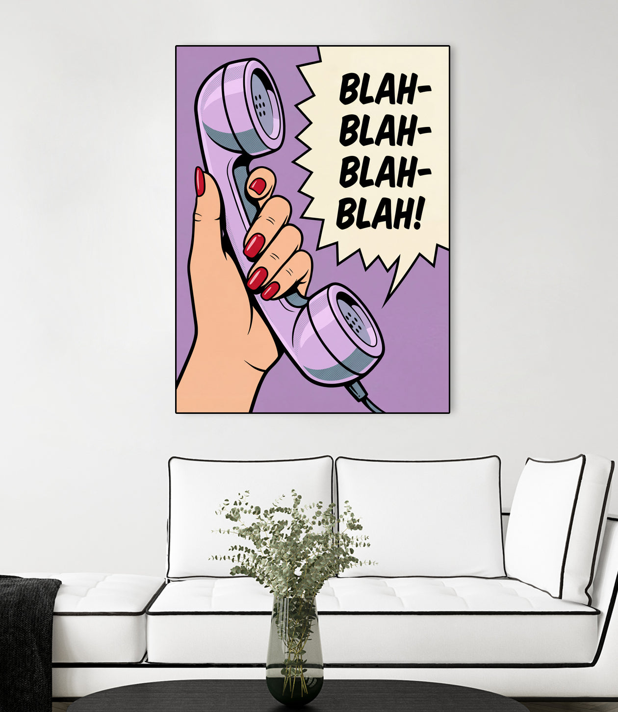 Blah Blah Blah by Andreas Magnusson on GIANT ART - illustration telephone