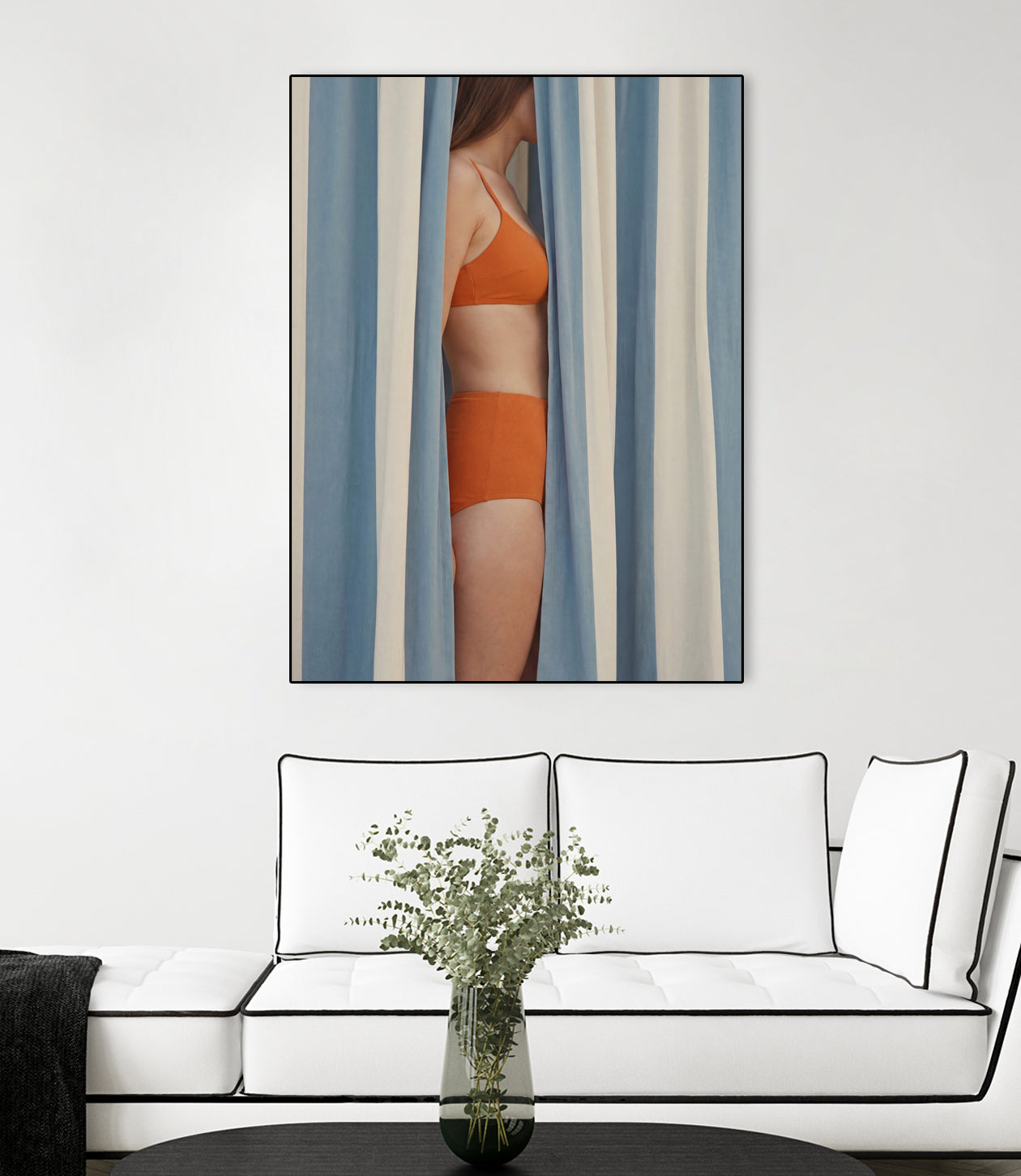 Behind the Curtains by Andreas Magnusson on GIANT ART - illustration woman