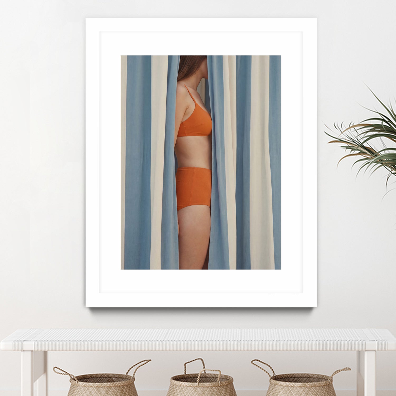 Behind the Curtains by Andreas Magnusson on GIANT ART - illustration woman