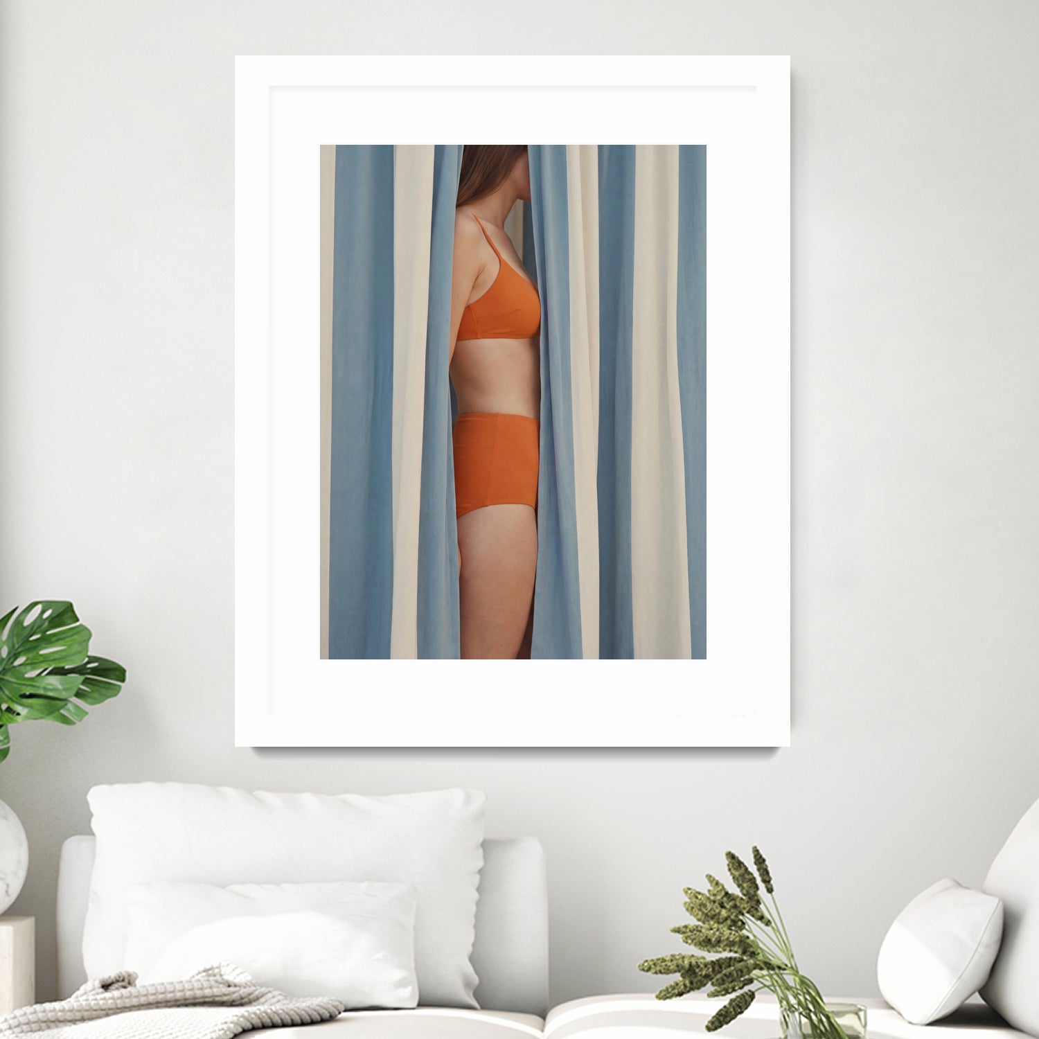 Behind the Curtains by Andreas Magnusson on GIANT ART - illustration woman