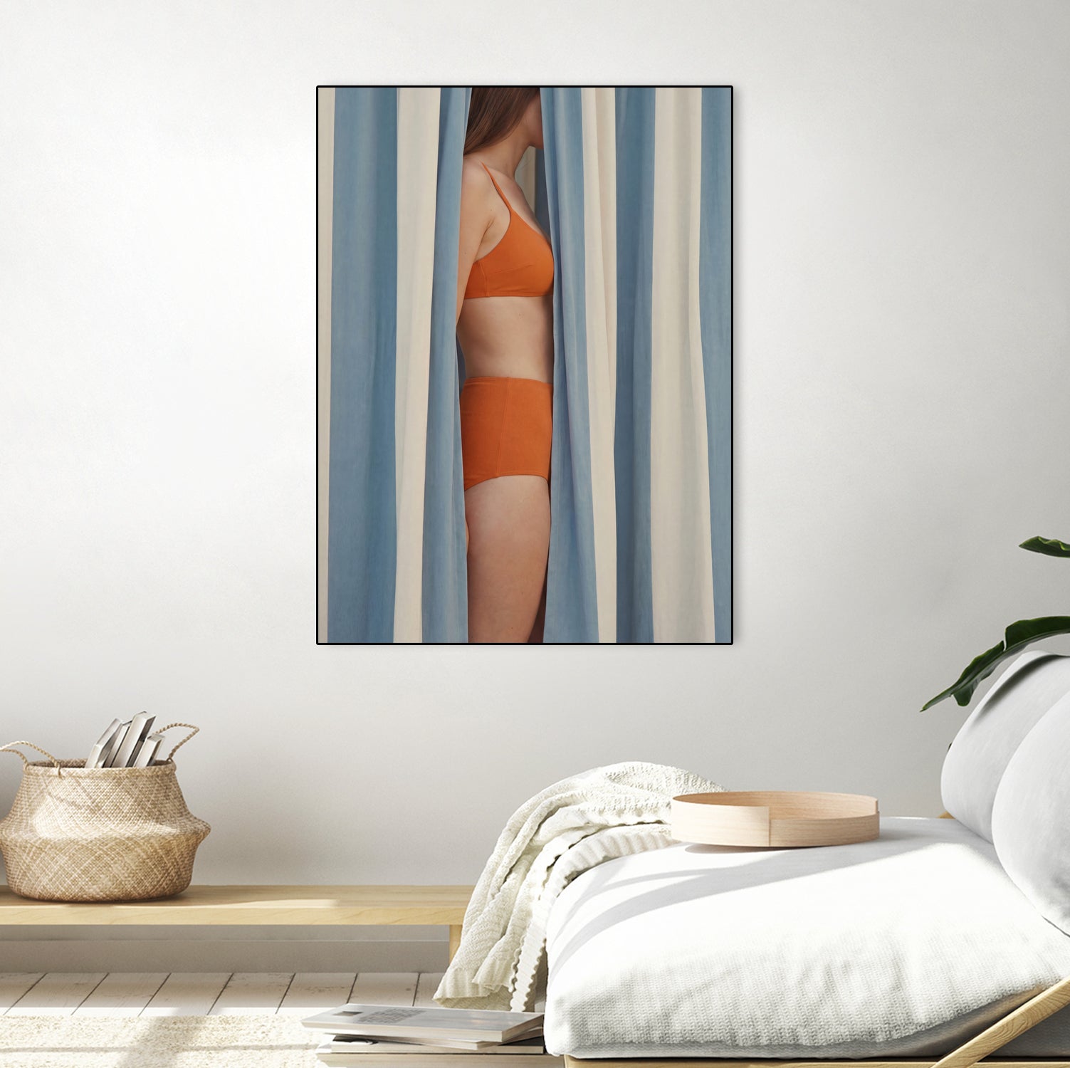 Behind the Curtains by Andreas Magnusson on GIANT ART - illustration woman