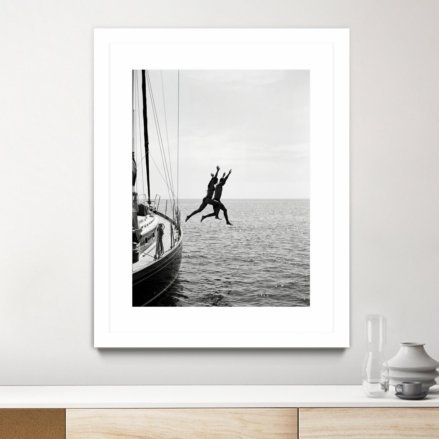 Jumping From a Boat by Andreas Magnusson on GIANT ART - photography boat