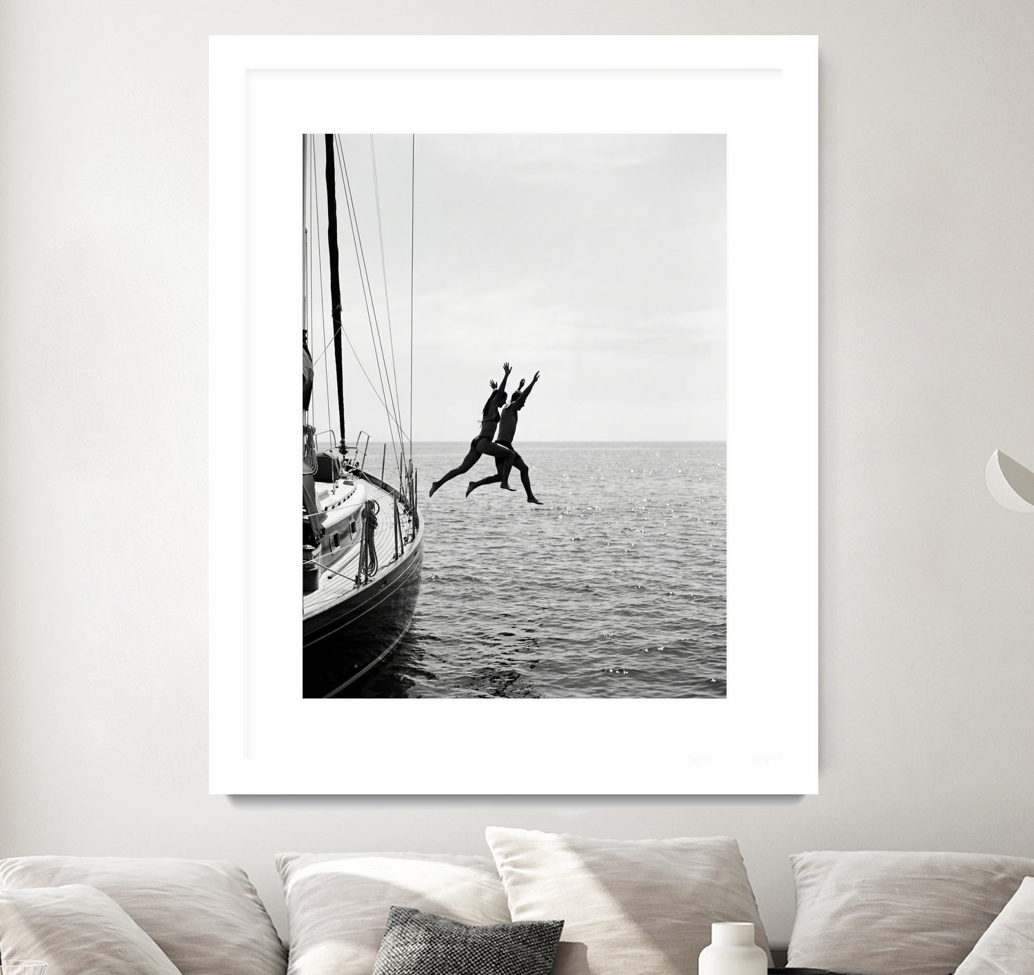 Jumping From a Boat by Andreas Magnusson on GIANT ART - photography boat