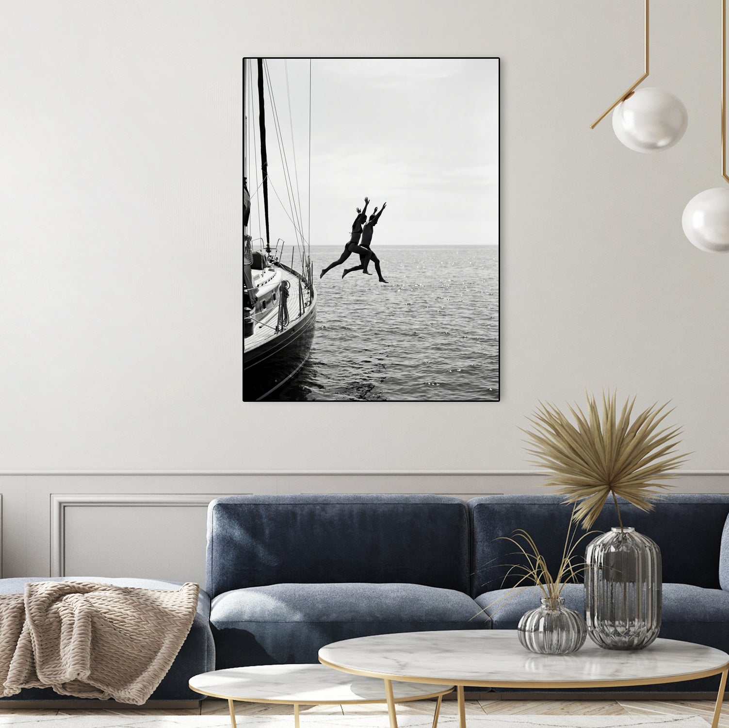 Jumping From a Boat by Andreas Magnusson on GIANT ART - photography boat