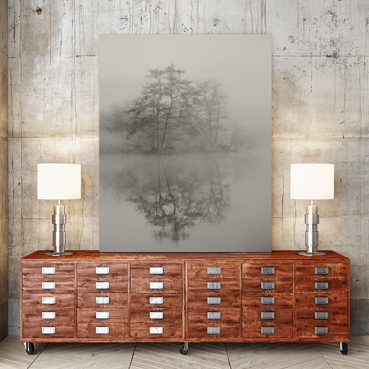 Swan lake by By PEJ on GIANT ART - botanical