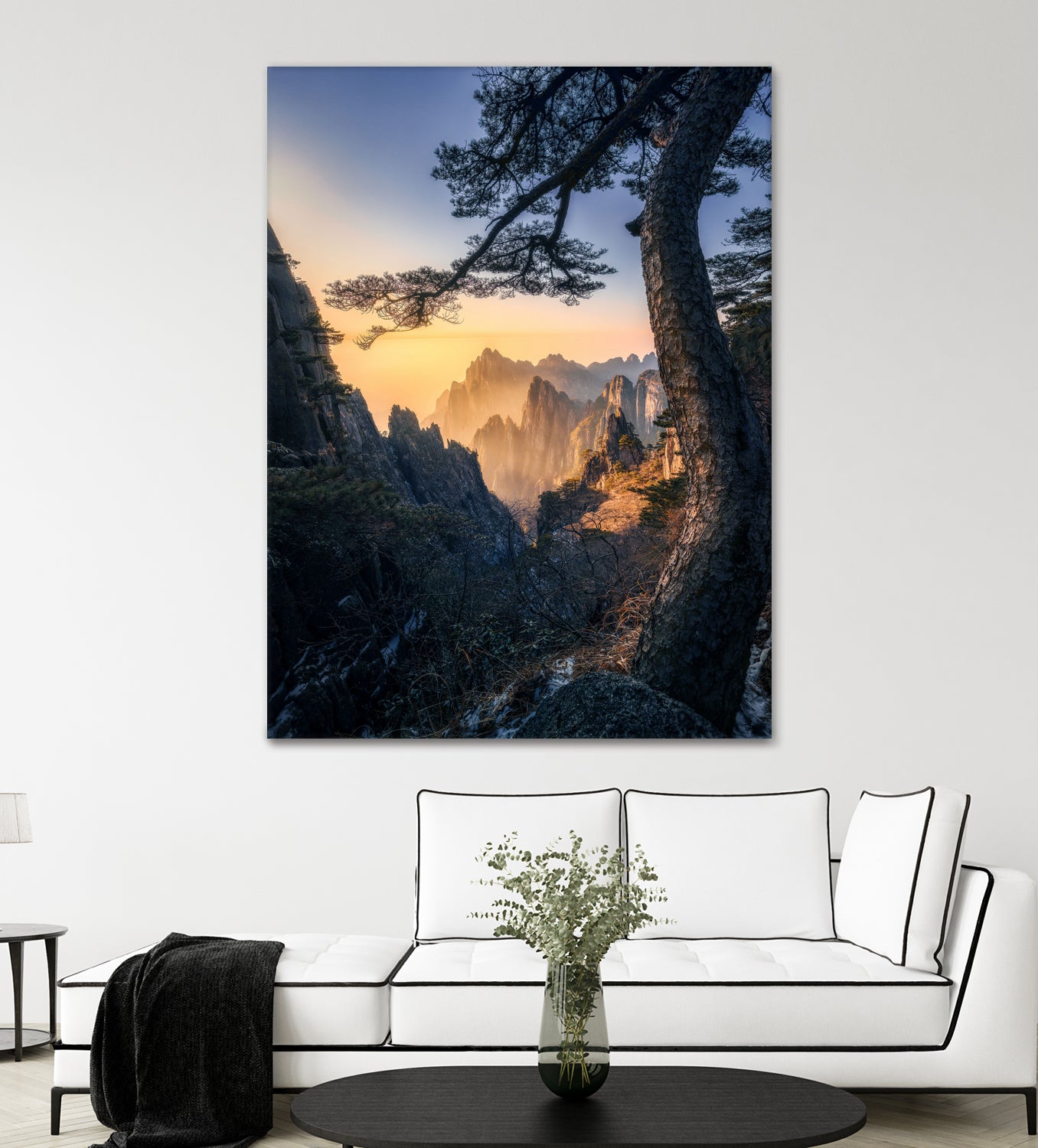 Forests towering over endless mountains by Yuan Cui on GIANT ART - photography