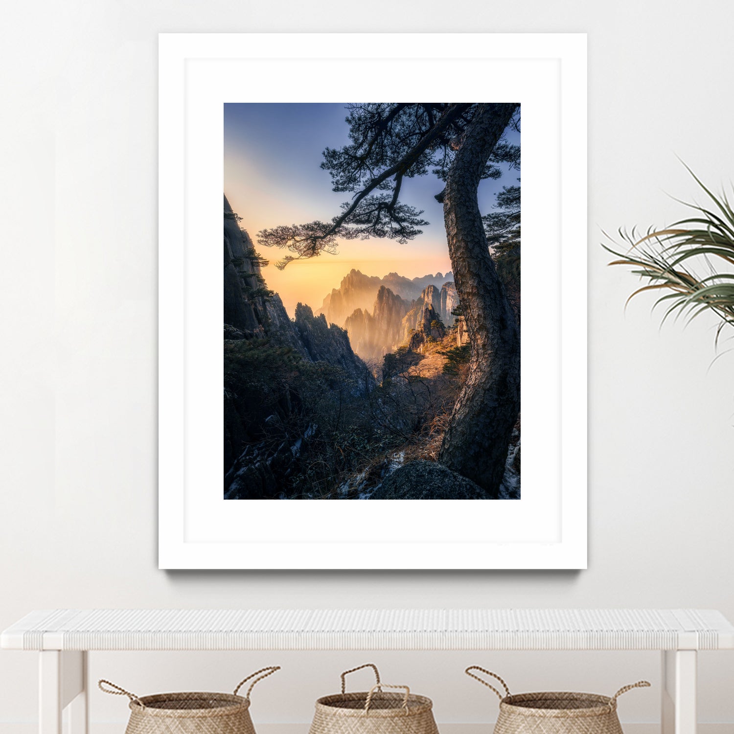 Forests towering over endless mountains by Yuan Cui on GIANT ART - photography