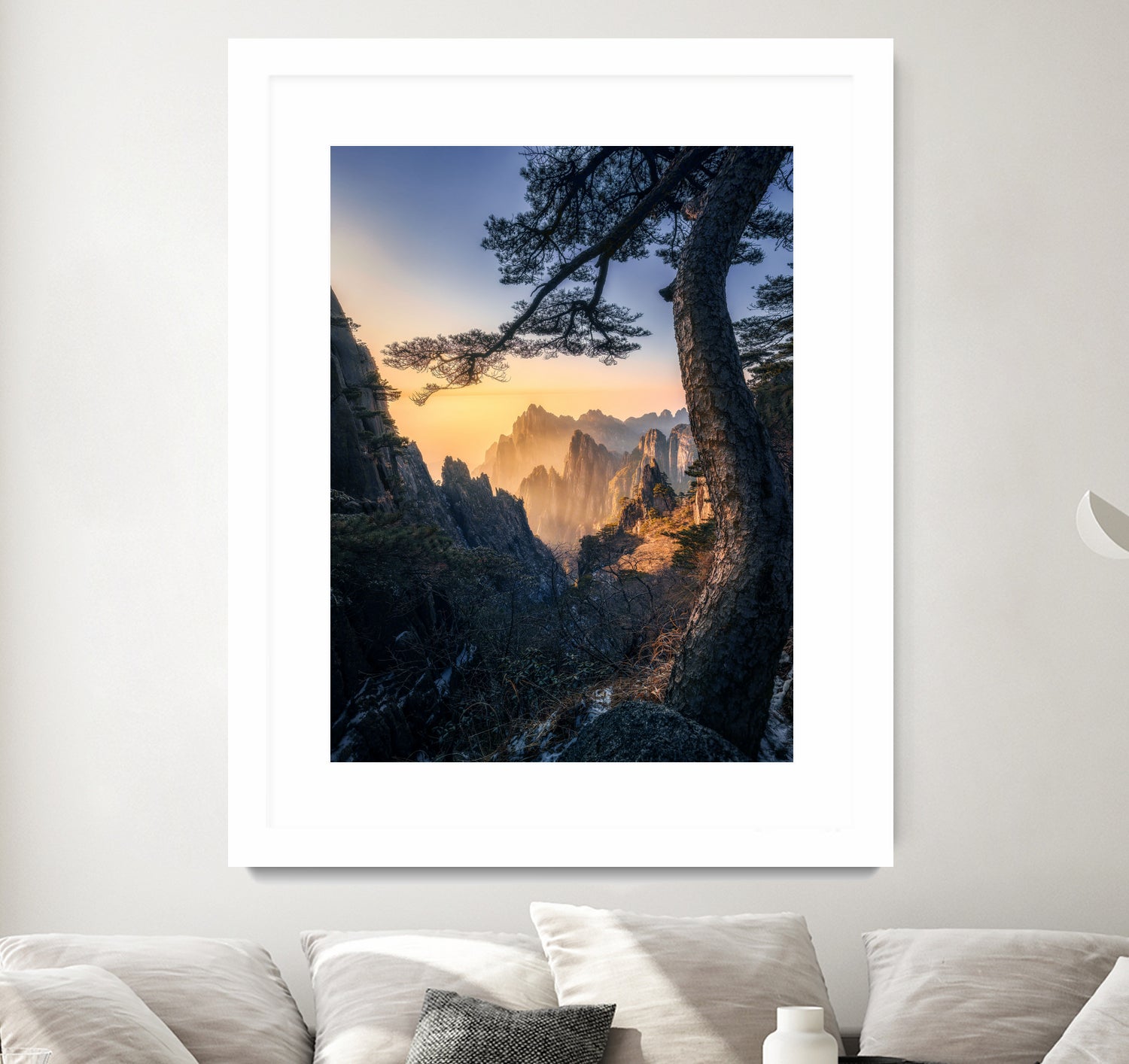 Forests towering over endless mountains by Yuan Cui on GIANT ART - photography