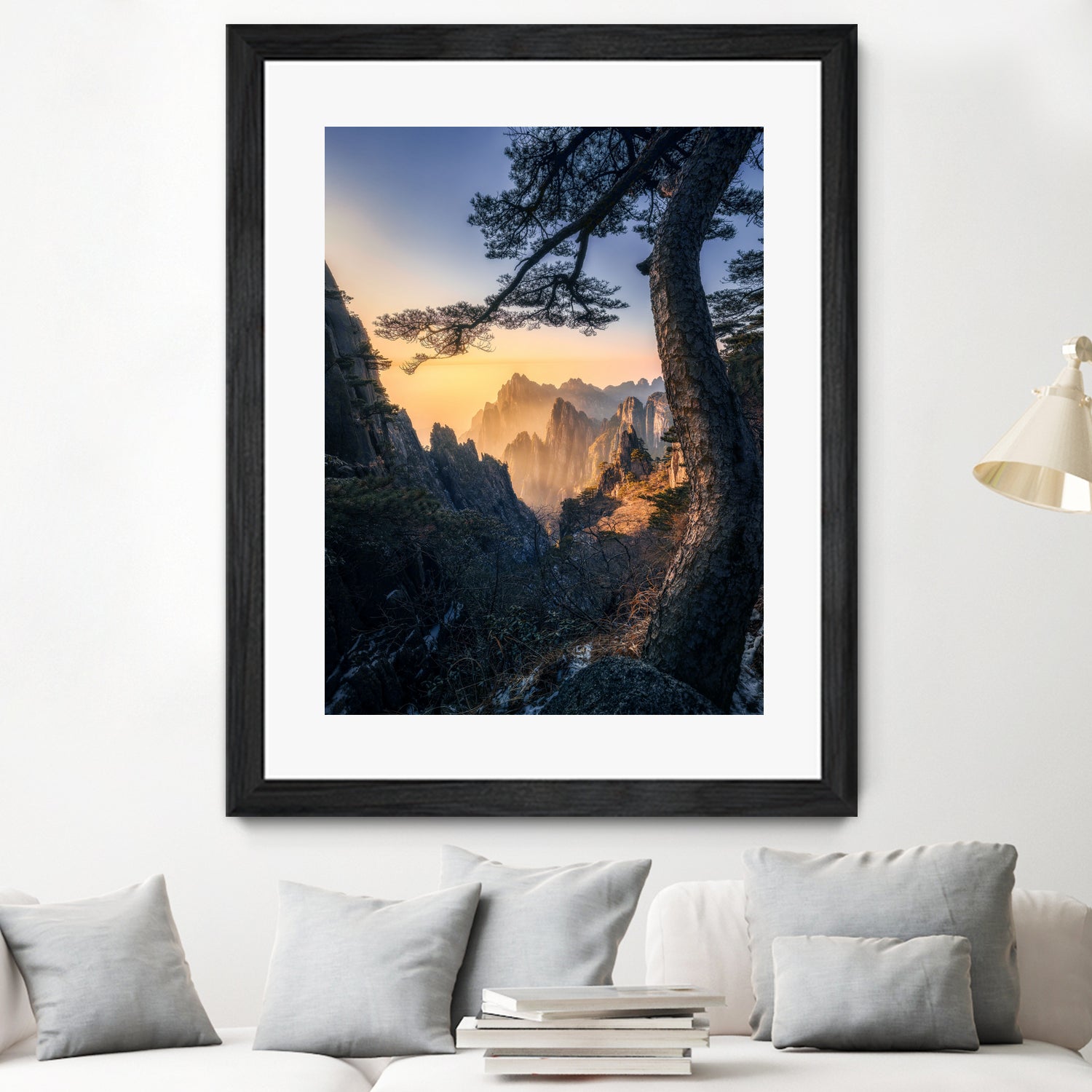 Forests towering over endless mountains by Yuan Cui on GIANT ART - photography