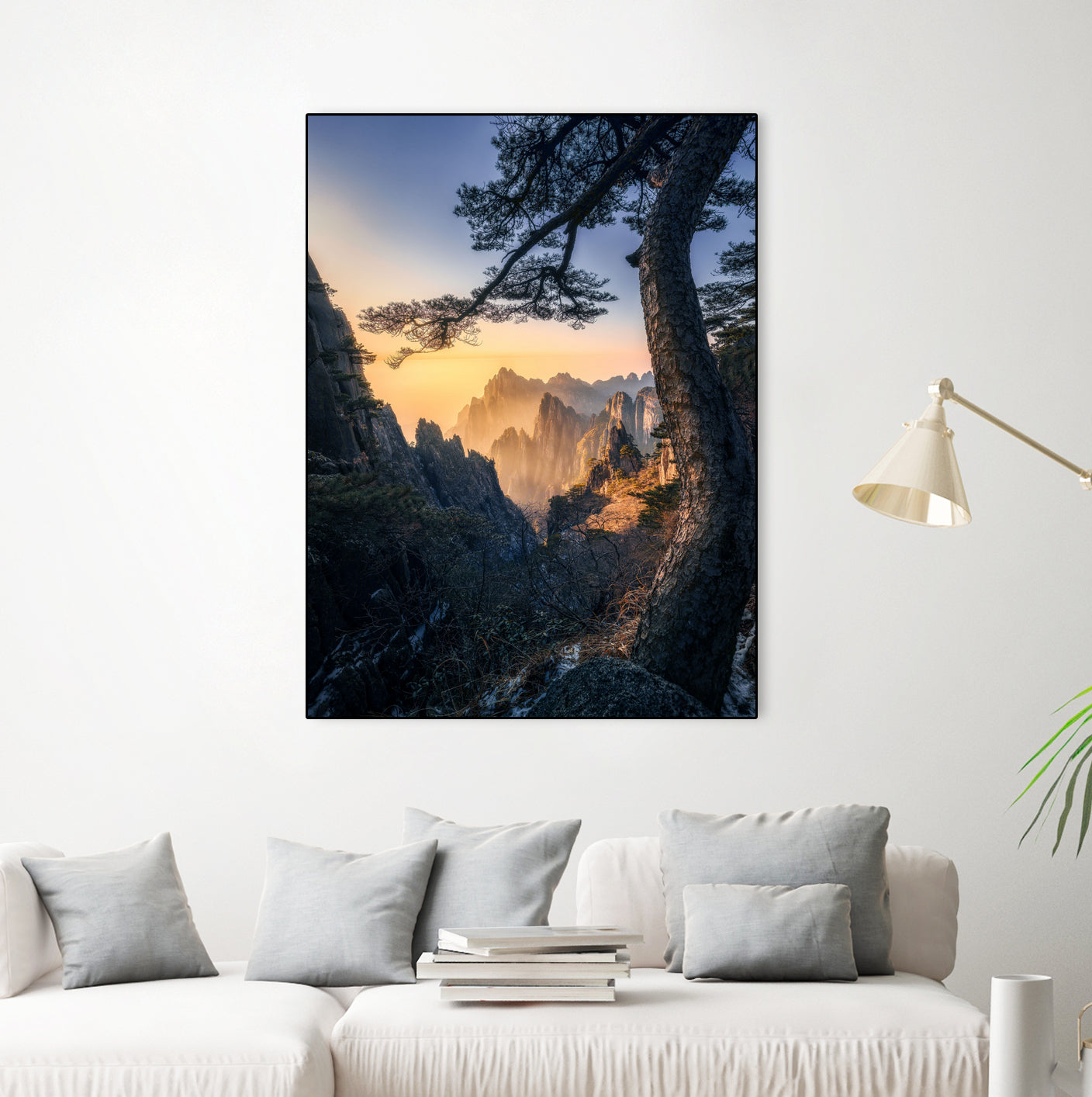 Forests towering over endless mountains by Yuan Cui on GIANT ART - photography