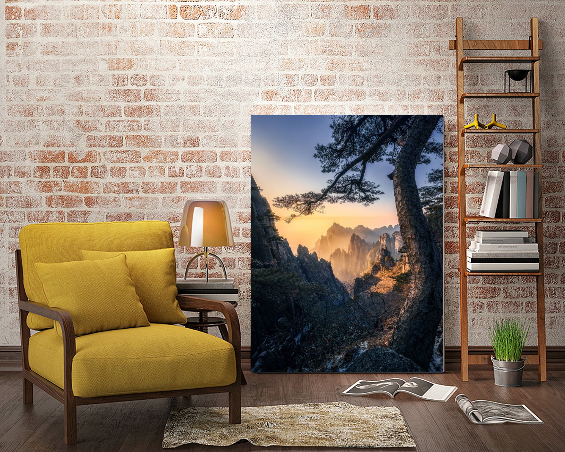 Forests towering over endless mountains by Yuan Cui on GIANT ART - photography