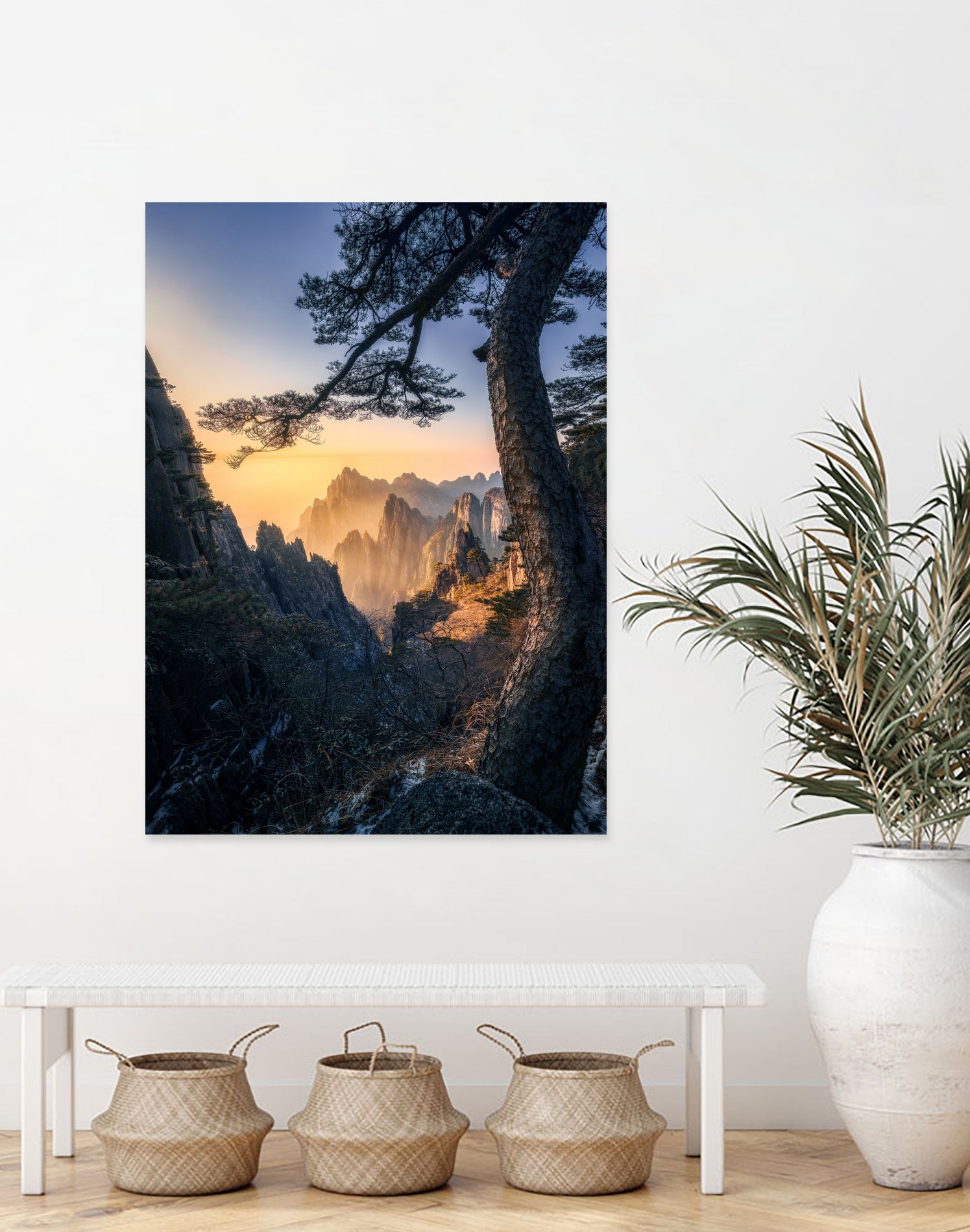 Forests towering over endless mountains by Yuan Cui on GIANT ART - photography