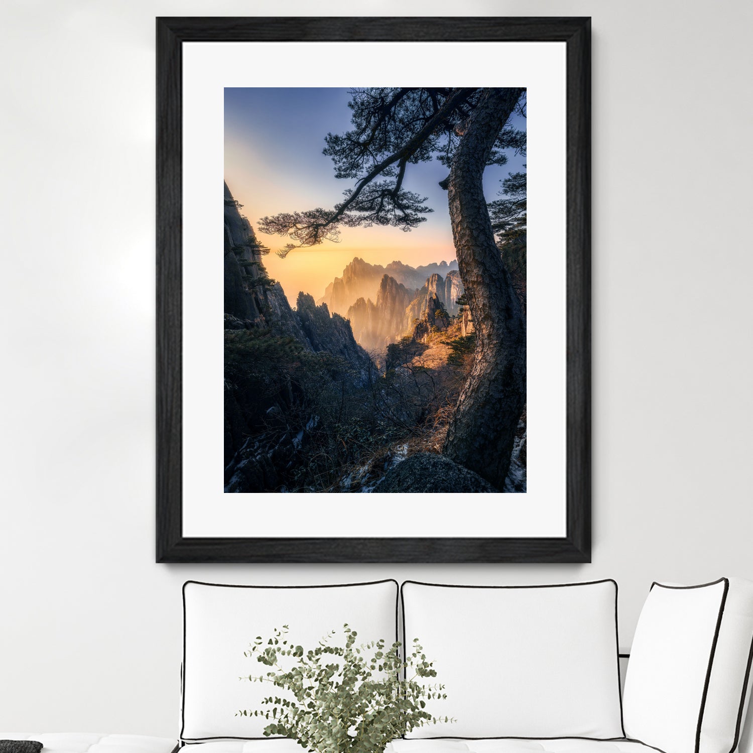 Forests towering over endless mountains by Yuan Cui on GIANT ART - photography