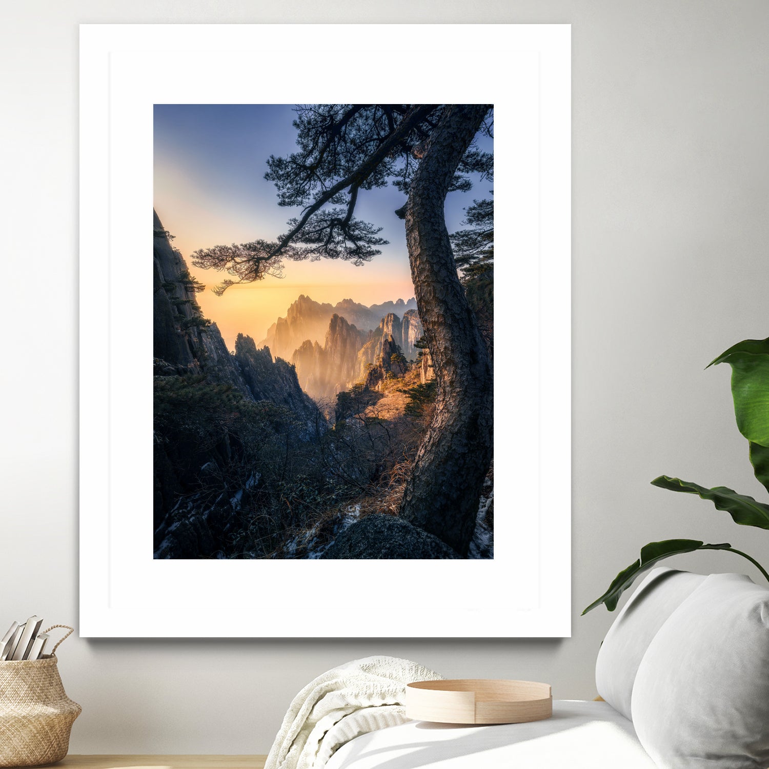 Forests towering over endless mountains by Yuan Cui on GIANT ART - photography