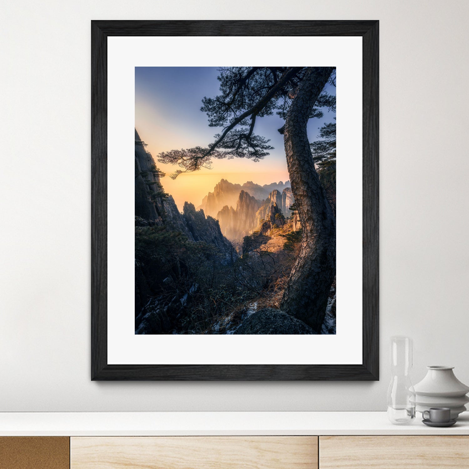 Forests towering over endless mountains by Yuan Cui on GIANT ART - photography