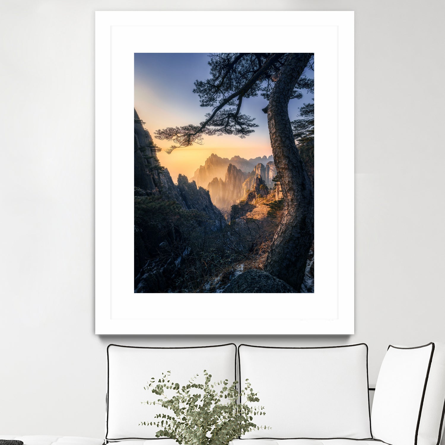 Forests towering over endless mountains by Yuan Cui on GIANT ART - photography