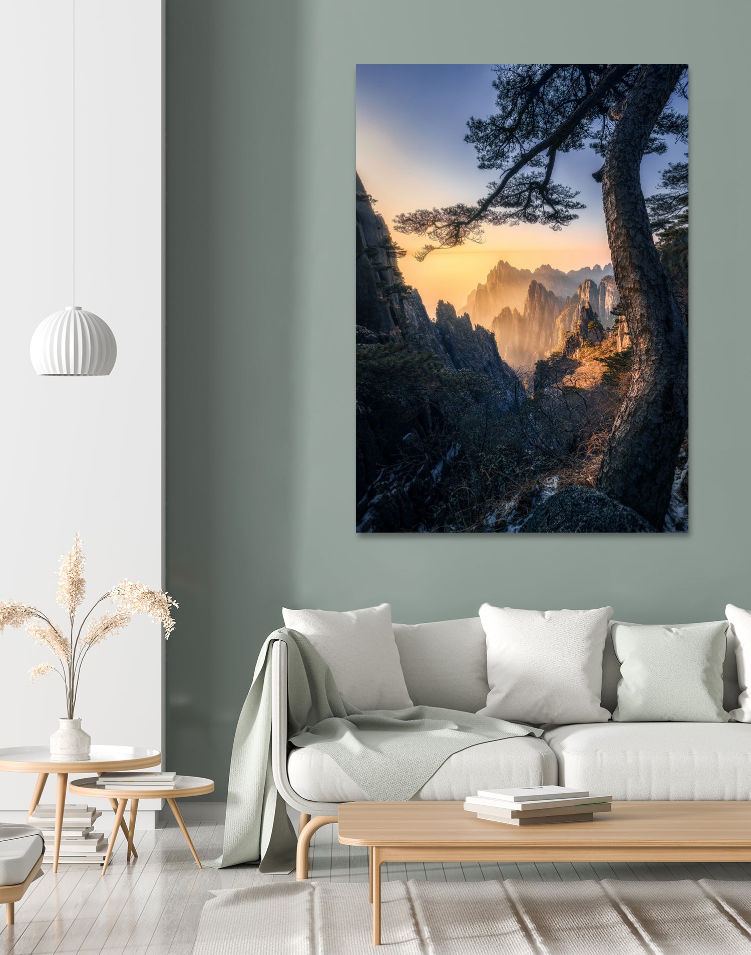 Forests towering over endless mountains by Yuan Cui on GIANT ART - photography