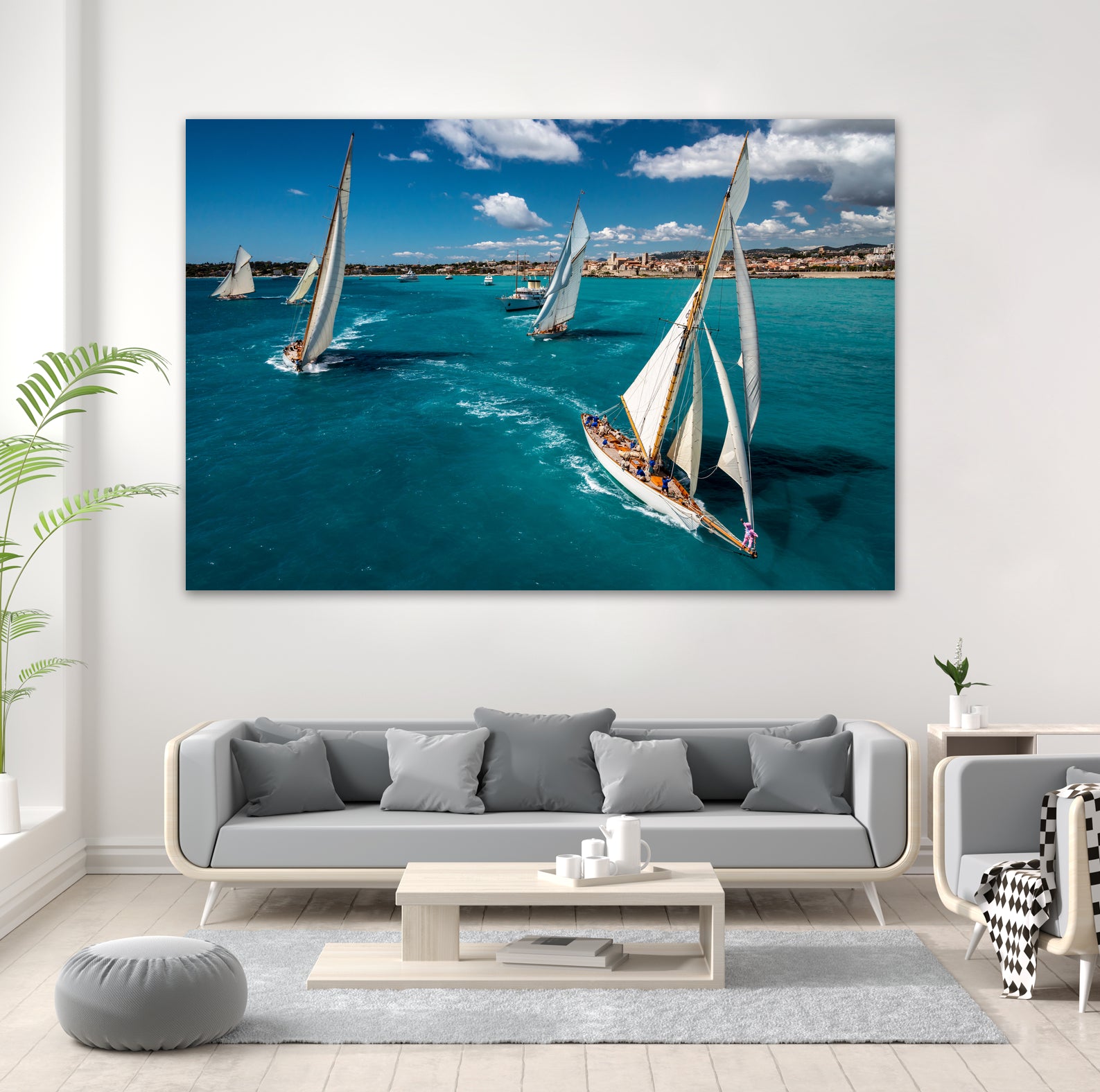 Race start by Marc Pelissier on GIANT ART - sailboats photography sailboats