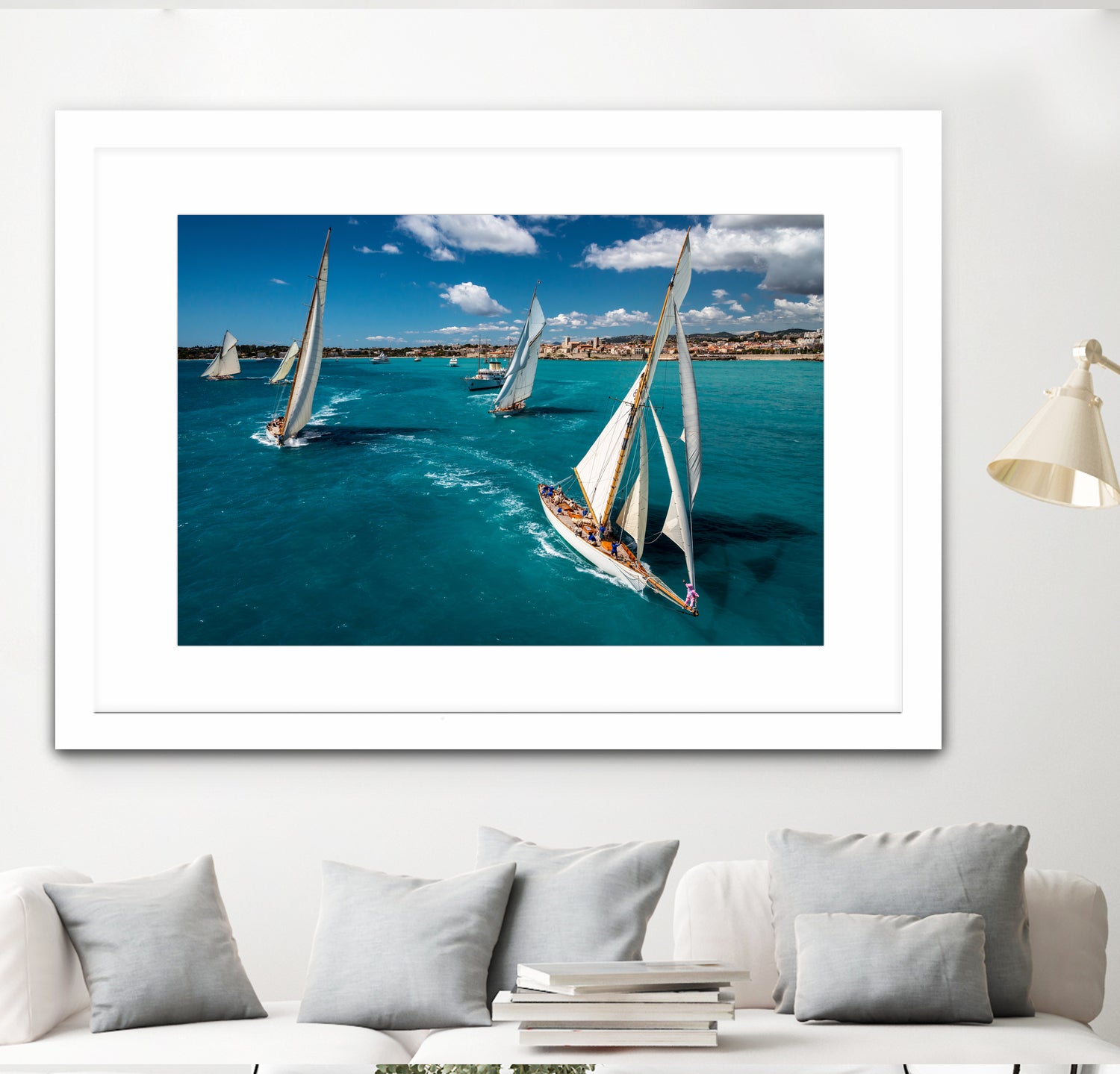 Race start by Marc Pelissier on GIANT ART - sailboats photography sailboats