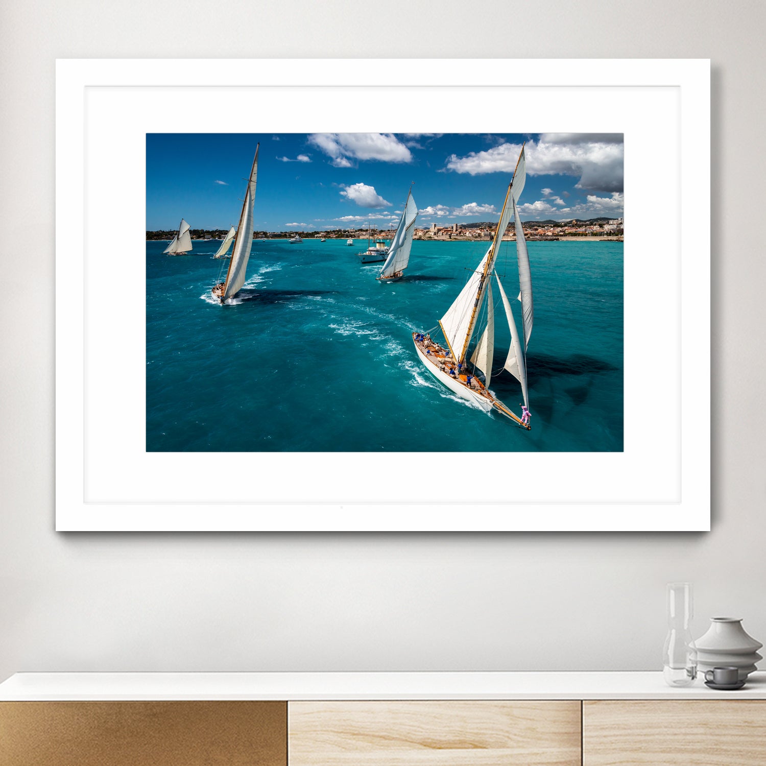 Race start by Marc Pelissier on GIANT ART - sailboats photography sailboats