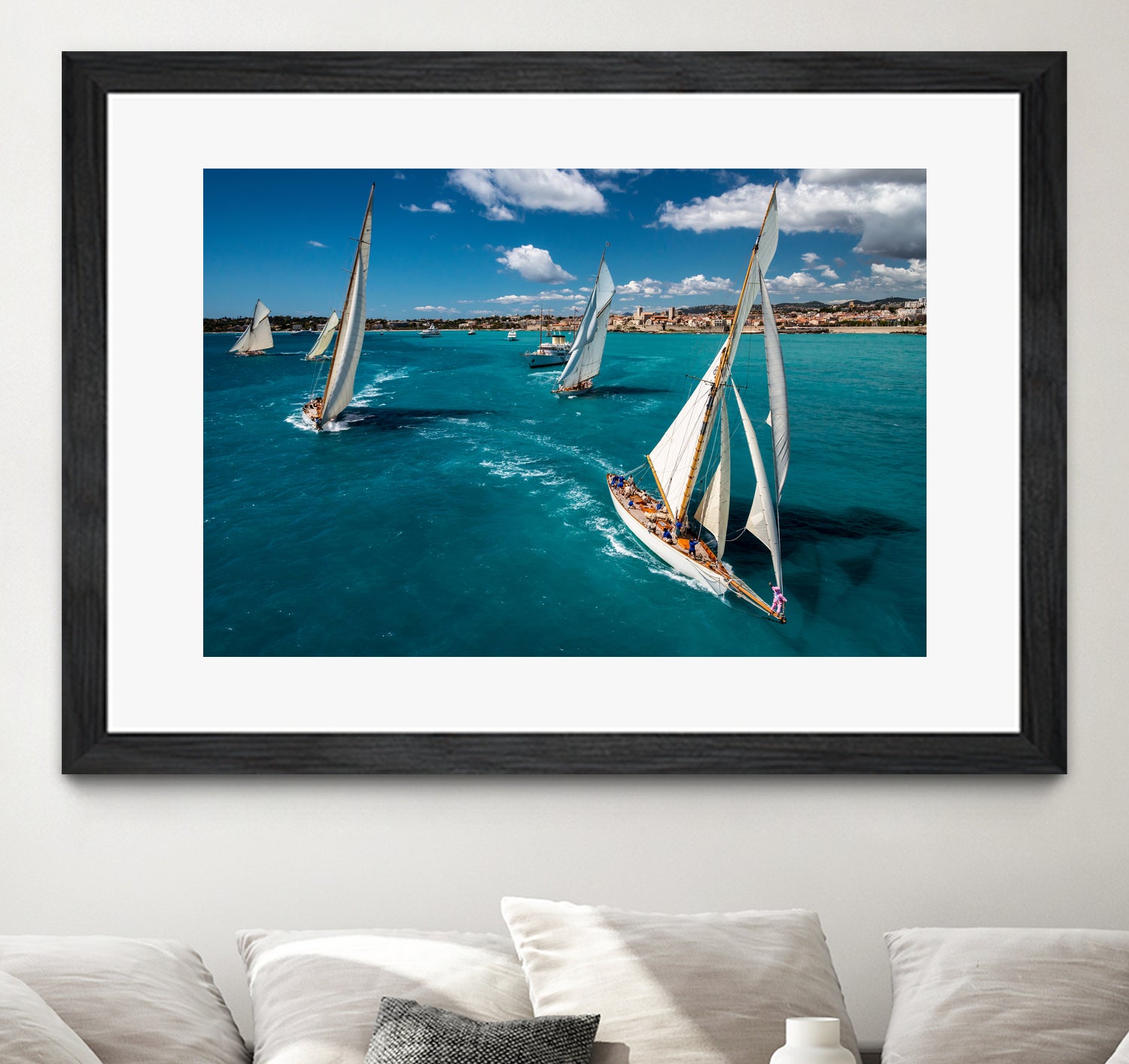 Race start by Marc Pelissier on GIANT ART - sailboats photography sailboats