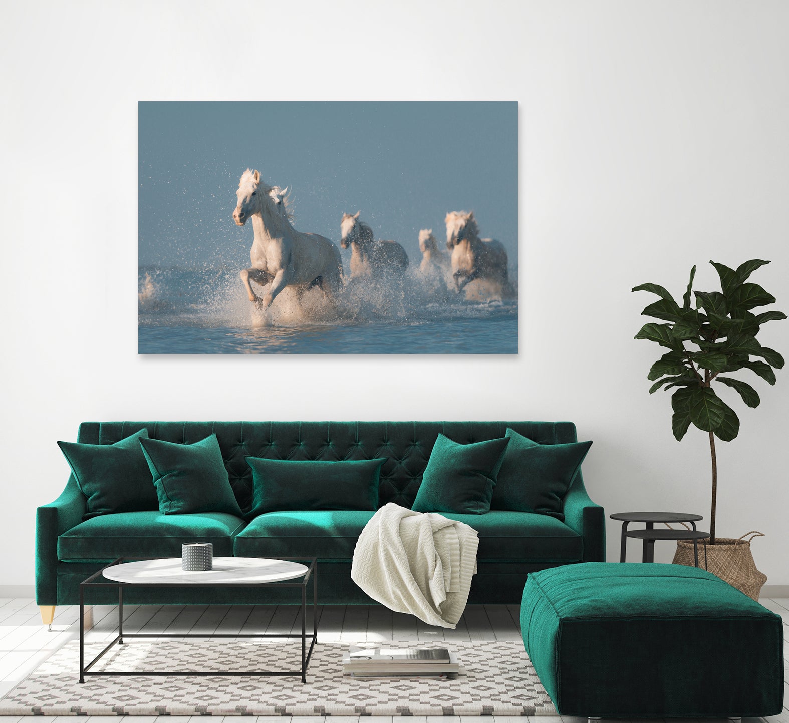 Angels of Camargue by Rostovskiy on GIANT ART - animals horse