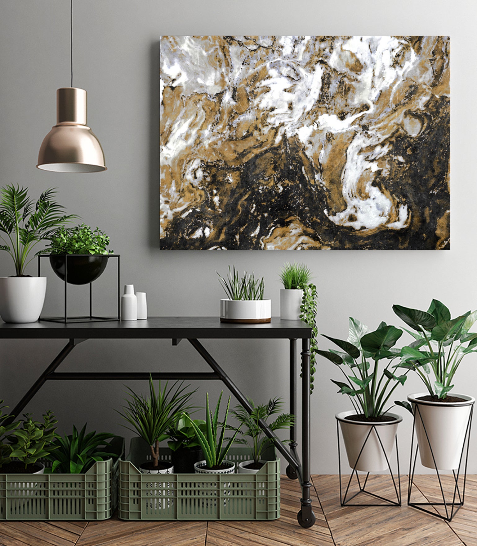 Golden Mix by Susan Bryant on GIANT ART - abstract abstract