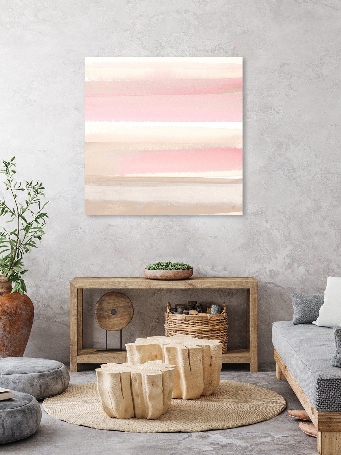 Blush Pasture II by Lanie Loreth on GIANT ART - abstract blush