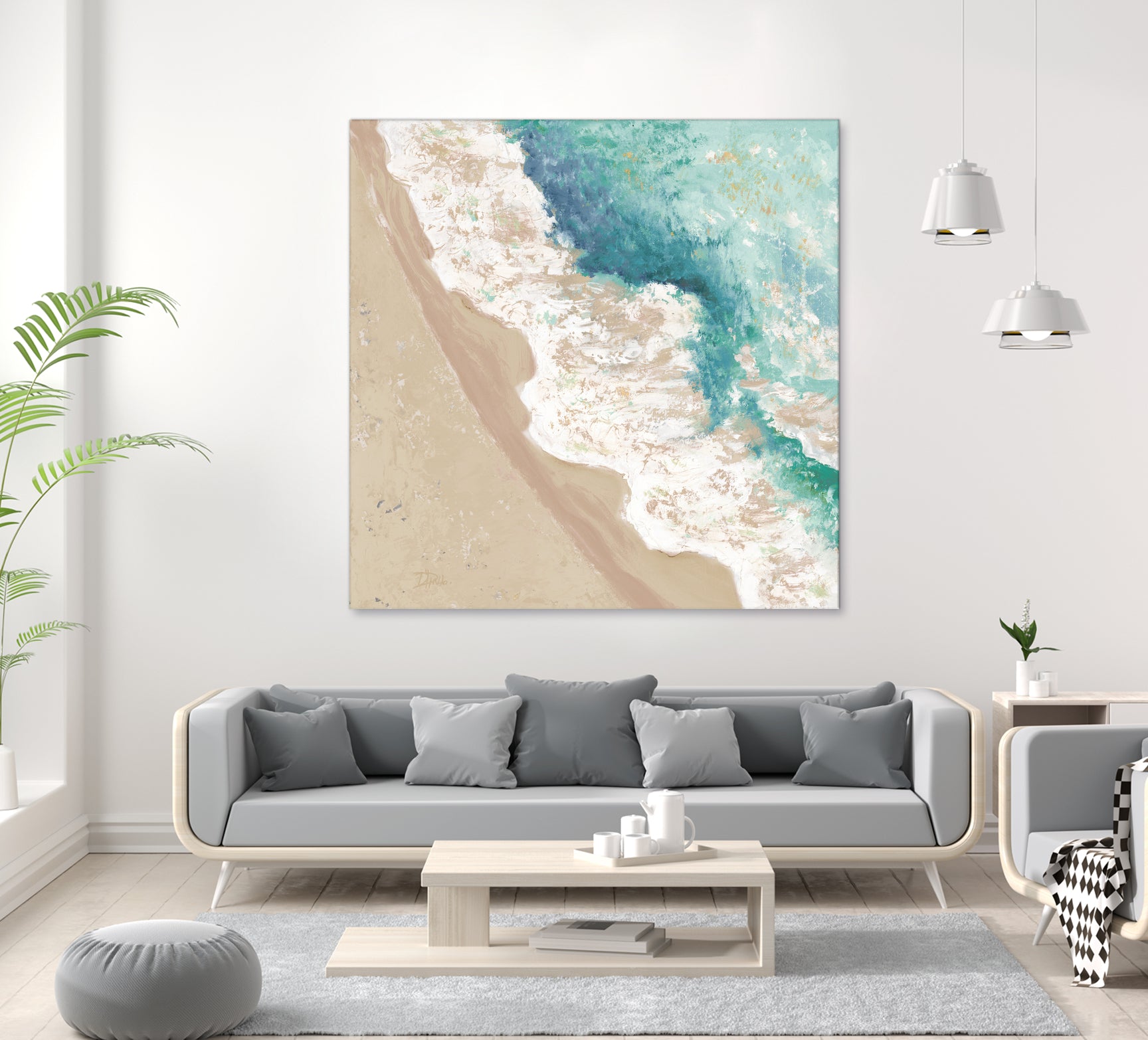 Waves Crashing by Patricia Pinto on GIANT ART - coastal waves