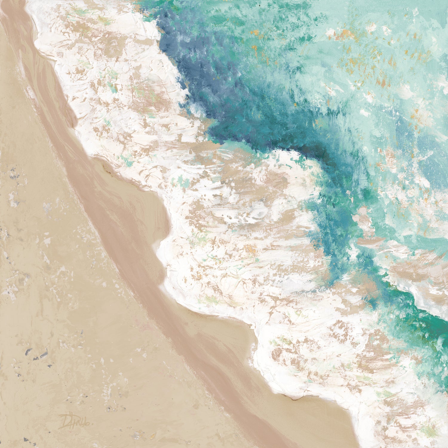 Waves Crashing by Patricia Pinto on GIANT ART - coastal waves