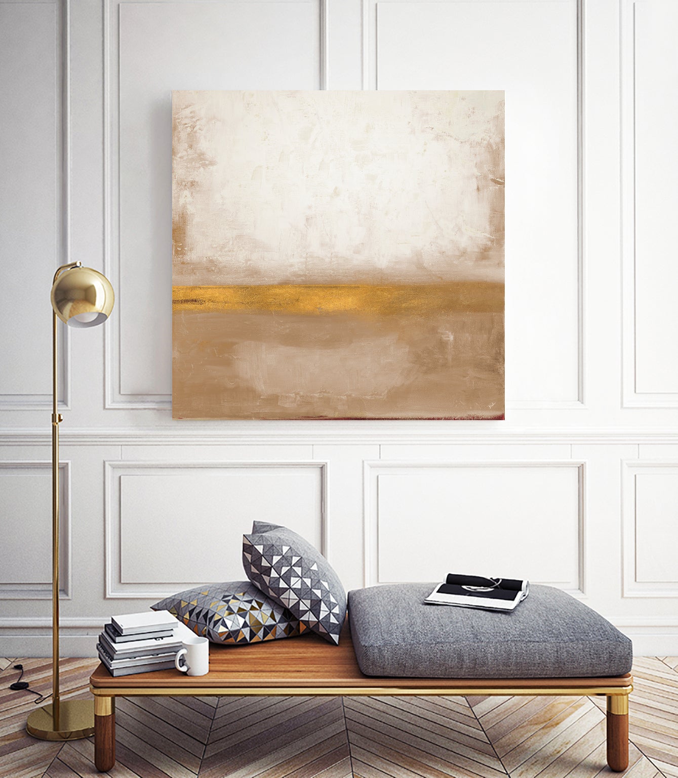 Gold Peak by Patricia Pinto on GIANT ART - abstract gold
