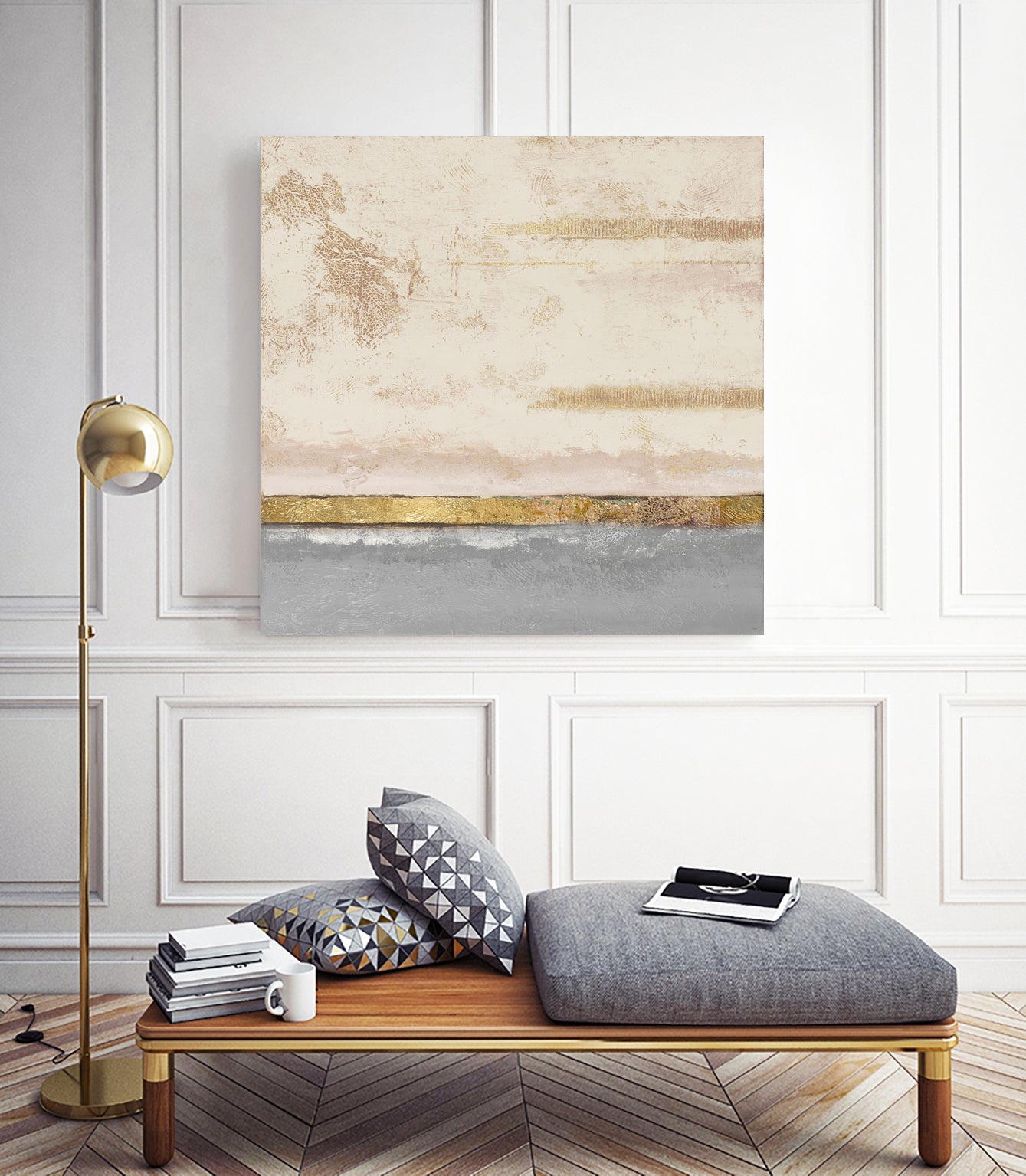 Soft Sea Landscape Square by Patricia Pinto on GIANT ART - abstract soft
