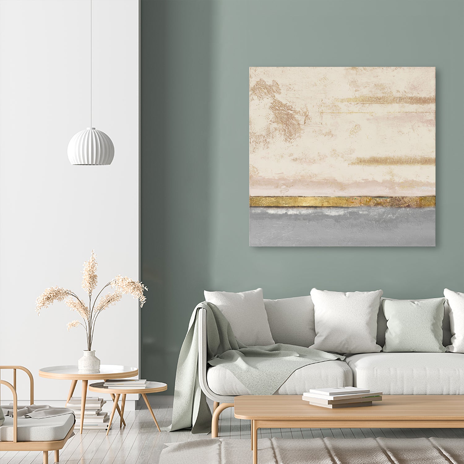 Soft Sea Landscape Square by Patricia Pinto on GIANT ART - abstract soft