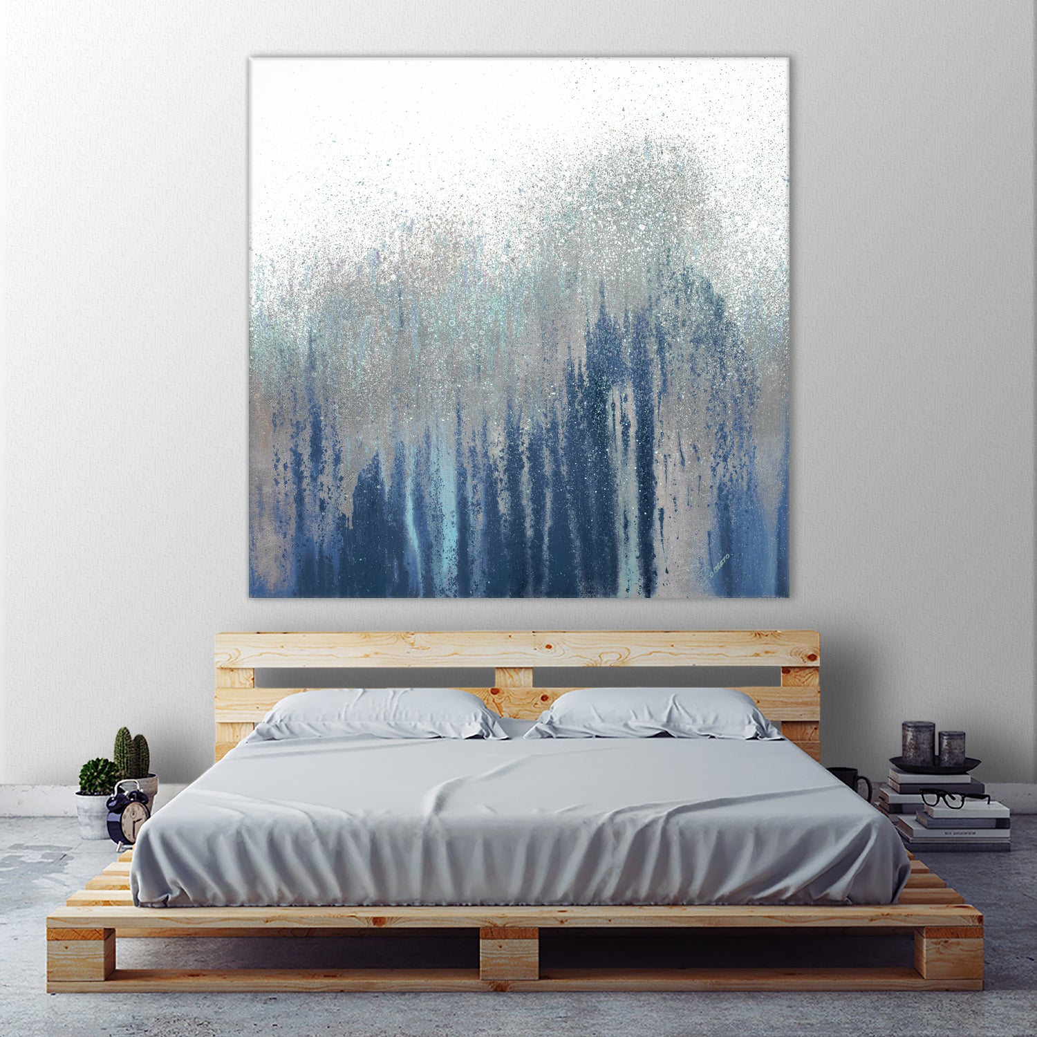 Teal Woods by Roberto Gonzalez on GIANT ART - abstract abstract